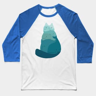 Whale Cat Baseball T-Shirt